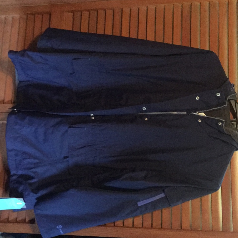 Reversible dark purple/grey jacket